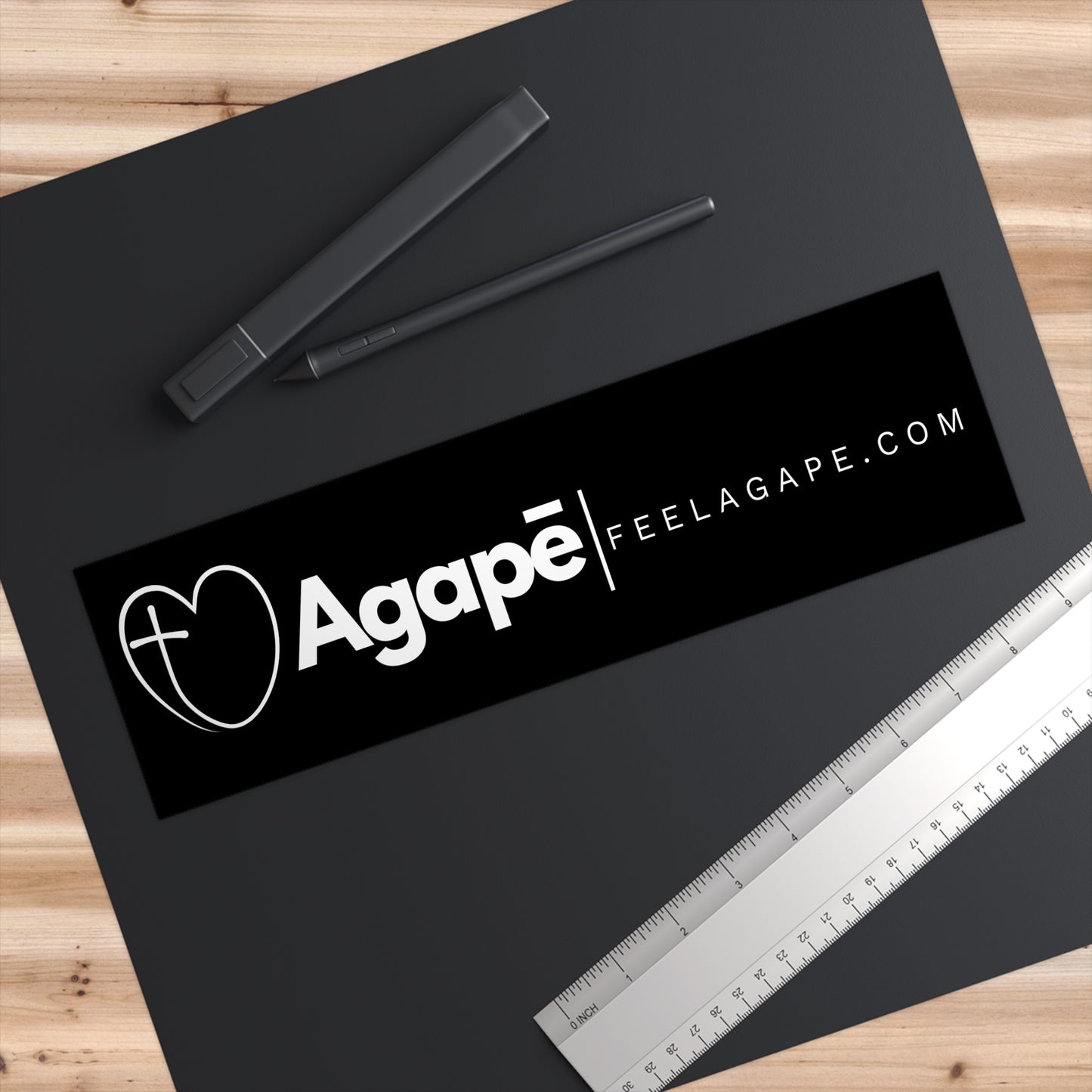 Christian Bumper Sticker – Agapē Wordmark | Feel Agapē