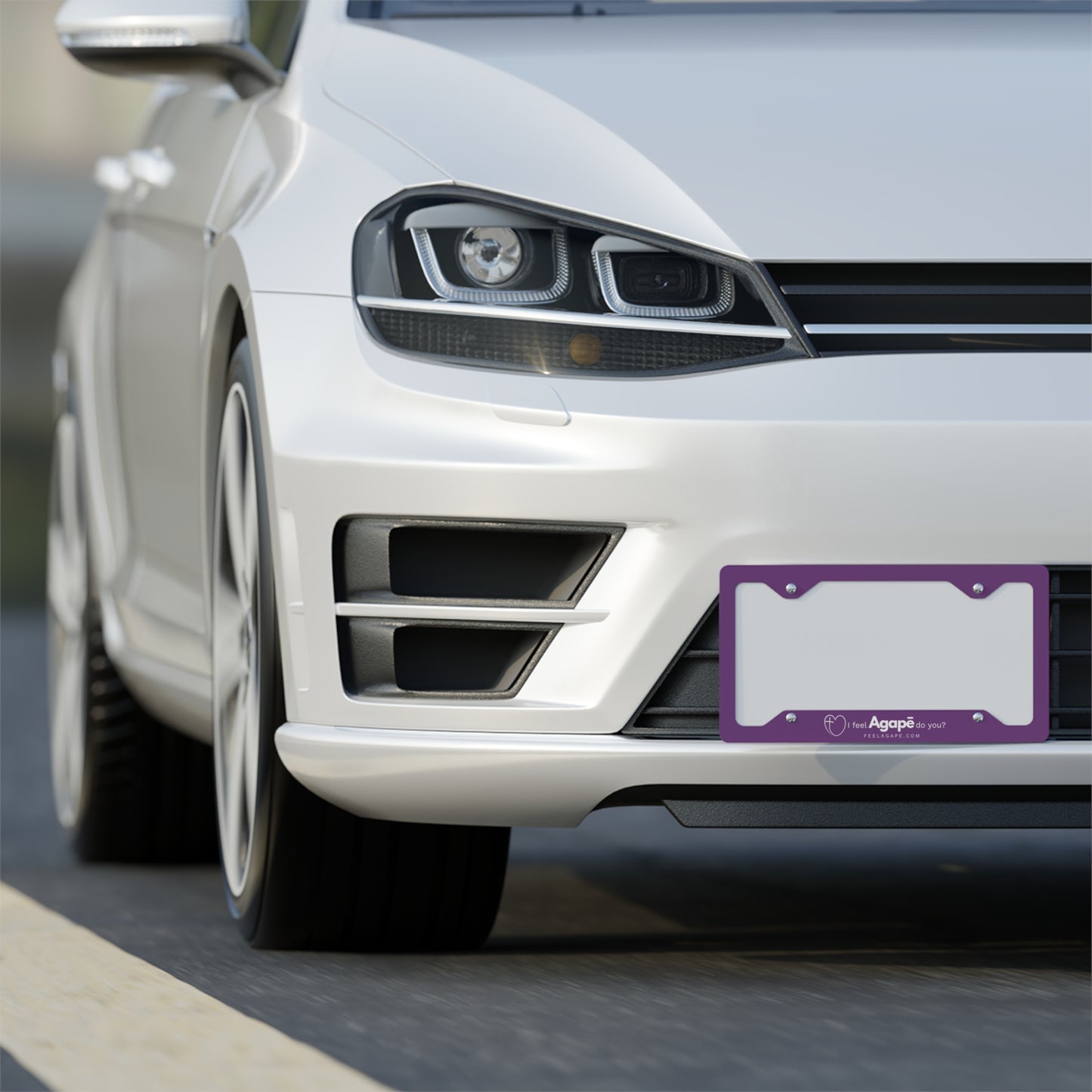Christian License Plate Frame – I Feel Agapē | Feel Agapē