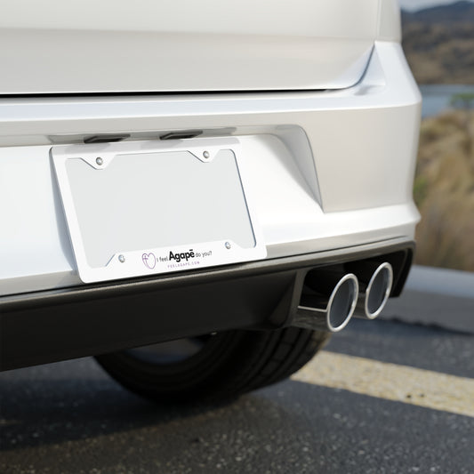 Christian License Plate Frame – I Feel Agapē | Feel Agapē