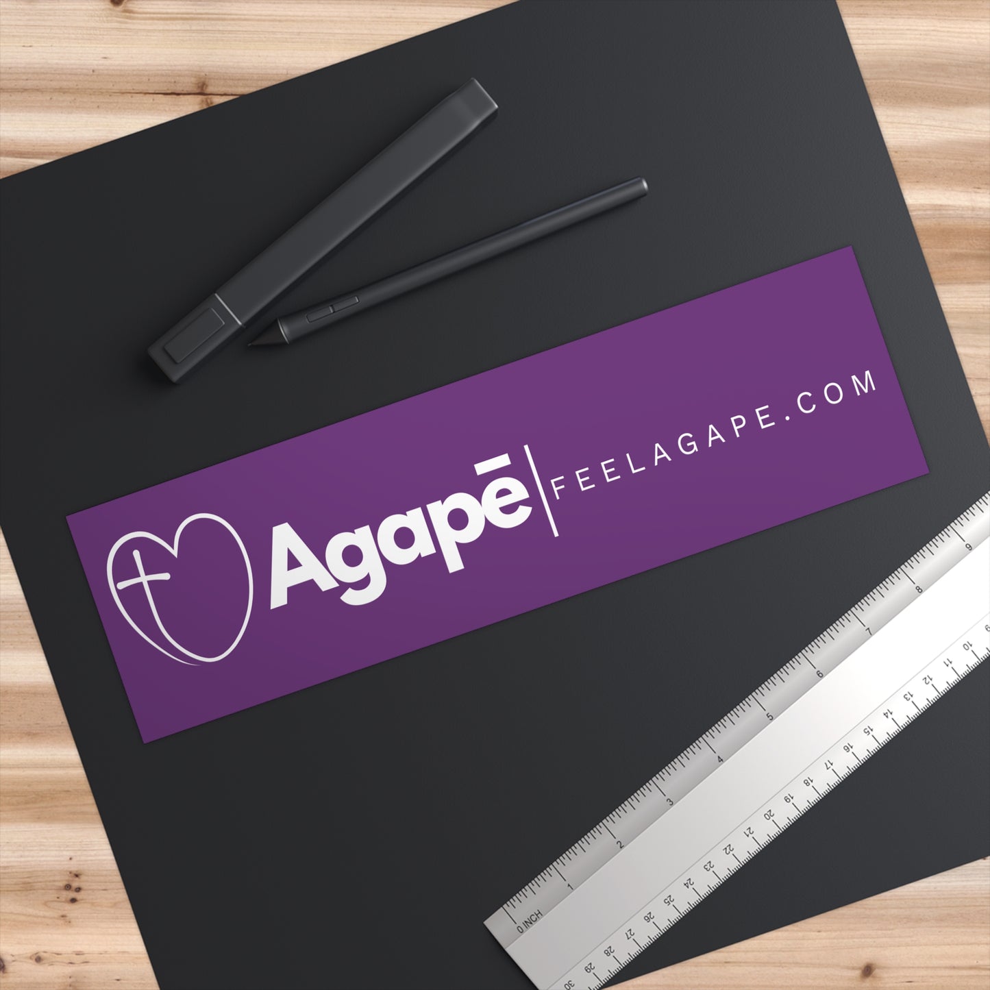 Christian Bumper Sticker – Agapē Wordmark | Feel Agapē