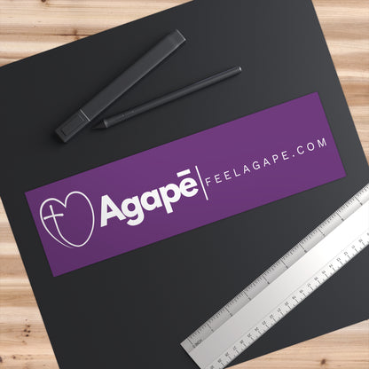 Christian Bumper Sticker – Agapē Wordmark | Feel Agapē