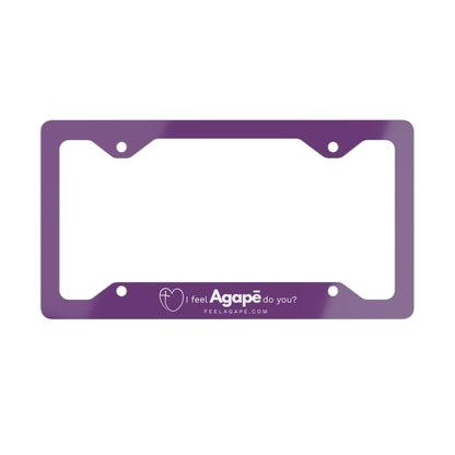 Christian License Plate Frame – I Feel Agapē | Feel Agapē