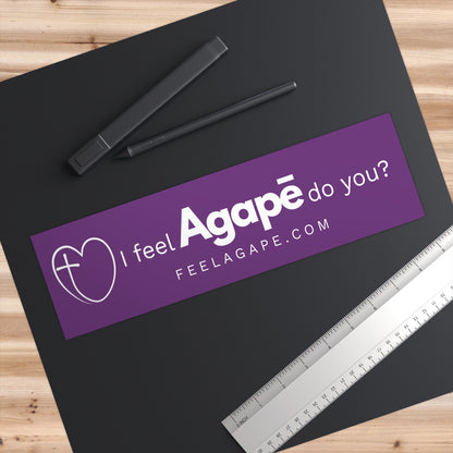Christian Bumper Sticker – I Feel Agapē | Feel Agapē
