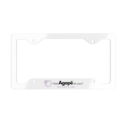 Christian License Plate Frame – I Feel Agapē | Feel Agapē