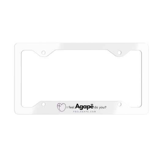 Christian License Plate Frame – I Feel Agapē | Feel Agapē