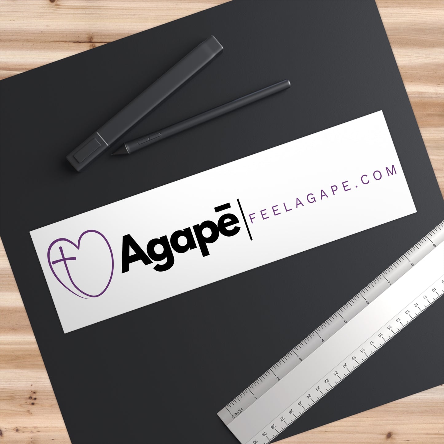 Christian Bumper Sticker – Agapē Wordmark | Feel Agapē